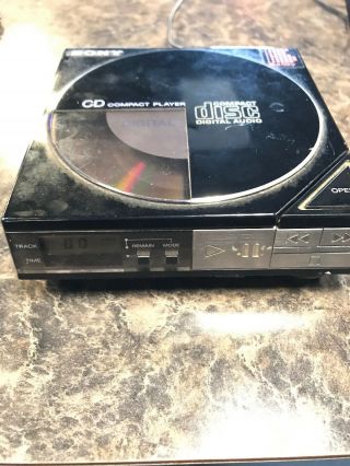 Vintage 1985 Sony D - 5 Cd Compact Player Discman Ac Adapter
