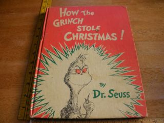 How The Grinch Stole Christmas 1960s Hardcover Random House Vintage Dr.  Seuss