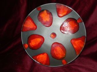 Vintage Poole Pottery Galaxy Living Glaze 10.  5 " Charger Plate Art Pottery