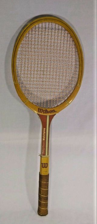 Vintage Wilson Tennis Racket Capri Jimmy Connors Wood Size 4 1/2
