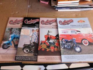 4 Issues Of 2008 Cushman Motor Scooter Member Magazines