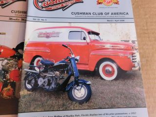 4 ISSUES OF 2008 CUSHMAN MOTOR SCOOTER MEMBER MAGAZINES 2