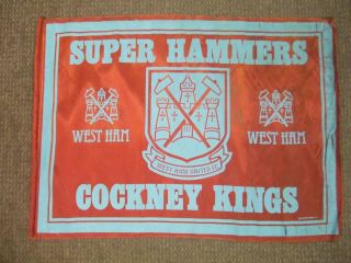 West Ham United Fc: & Vintage 1980 Fa Cup Final Flag Coffer Item Look