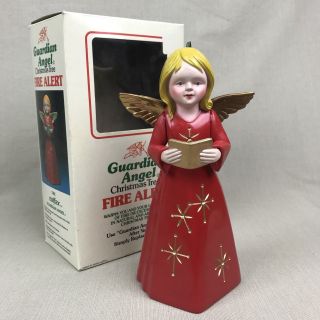 Guardian Angel Vintage 1977 Christmas Tree Safety Sensor Fire Alert Heat Alarm