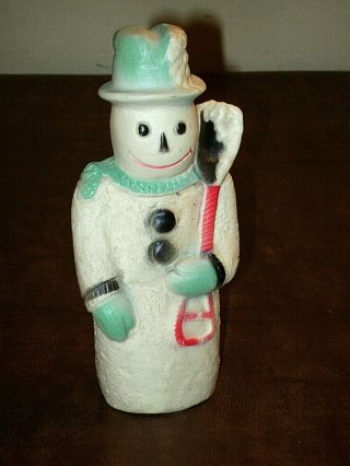 Cute Vintage Rubber Squeaker Snowman Squeeze Toy