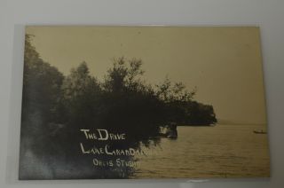 Vintage Rppc - The Drive Lake Canandaigua Orvis Studio Real Photo Post Card Cyko