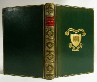 Antique 1875 The Life Of Sir Isaac Newton Science Fine Leather Prize Binding
