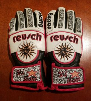 Vintage Ski Snow Gloves Race Reusch Racing Gloves Usa Ski Team Thinsulate Padded