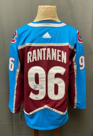 Mikko Rantanen 96 Signed Colorado Avalanche Jersey Sz 54 Adidas Beckett Bas