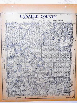 La Salle County Texas General Land Office Owner Map Cotulla Encinal He&wtrrco