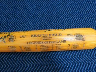 1952 Boston Braves Multi - Signed Baseball Bat - 13 Signatures