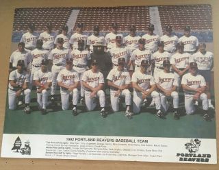 1992 Portland Beavers Pcl Team 8x10 Photo Baseball Aaa Oregon