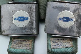 Vintage Chevrolet Seat Belt And Buckle Model C771st - C
