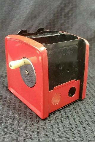 Vintage Arrco Playing Card Shuffler Hand Operated Red And Black