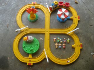 Vintage 1986 Disney Mickey Mouse Playmates Train Toy Set Not Complete