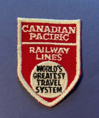 Canadian Pacific Railway Lines Patch Railroad Railway Train 259s