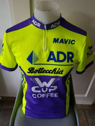 Adr Mavic Bottecchia Cup Coffee Vintage Retro Rare Cycling Jersey Road Bicycle