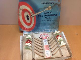 Vintage Wooden Darts,  Official No.  2 Tournament Darts