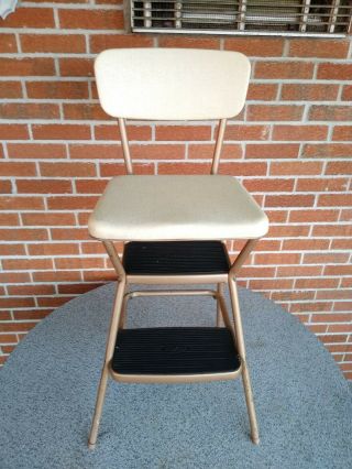 Vintage Cosco Step Stool With Lift - Up Seat