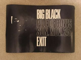 Big Black Vintage Poster 90s Punk Touch & Go Am Rep Albini Helmet Jesus Lizard