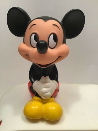 Vintage Mickey Mouse alarm clock radio Walt Disney World Pluto Minnie Goofy Tink 2