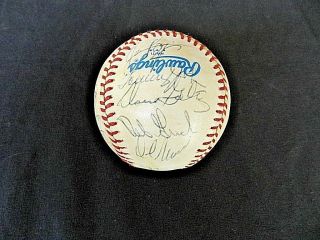 1983 California Angels Team Autographed Oal Baseball 23 Signatures