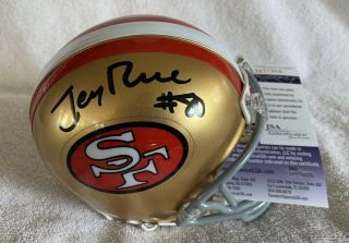 Jerry Rice Signed San Francisco 49ers Mini Helmet Jsa Certification