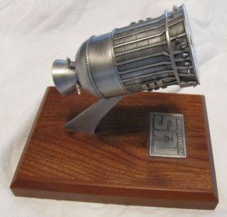 Boeing Engineering Desk Model Of Inertial Upper Stage Rocket Engine
