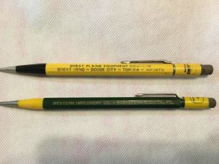 Vintage John Deere Dealership Mechanical Pencil.  Western Imp.  Wichita,  Kansas