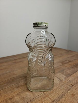 Vintage Grapette Syrup Glass Elephant Bottle Bank
