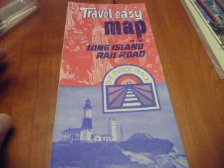 Travel Easy Map Of The Long Island Rail Road - Jan 1970