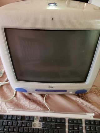 Vintage 2000 Apple iMac Model M5521 Blue All In One Desktop - parts only 2