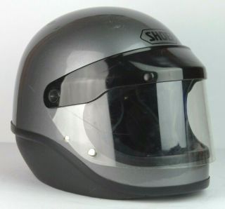 Vintage 1984 Shoei S - 20 Full Face Motorcycle Helmet Gray Size Xs Minor Wear