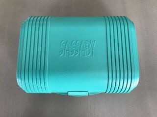 Vintage Sassaby Green/teal Travel Makeup Case Model 110 - 02 With Mirror