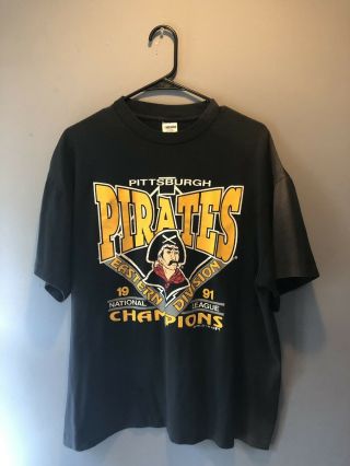 Vintage 1991 Pittsburgh Pirates T - Shirt Xl