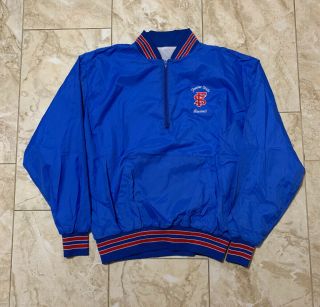 Vintage 90s Fsu Fresno State Bulldogs Baseball Pullover Jacket Size Men’s Large