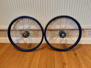 Blue Acs Z Rims Wheel Set In