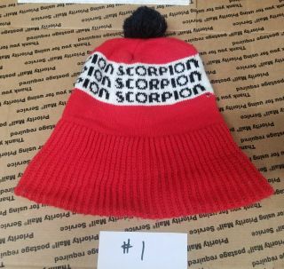 Scorpion Snowmobile Vintage Snowmobile Scorpion Knit Hat 1