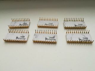 Intel C1702A,  Intel C1702,  Intel C4004,  C4040 era,  Vintage EPROM,  GOLD,  year 1976 3