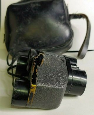 Vintage Japan Bushnell Custom Compact 7 x 26 Binoculars With Leather Case 2