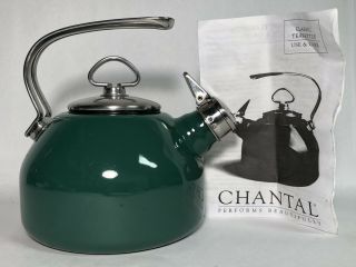 Vintage Chantal Tea Kettle Pot Enamel Steel Mid Century Retro Mcm Kitchen