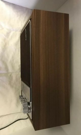 Vintage Sony ICF - 9740W 2 - Band AM/FM Radio Simulated Wood Cabinet Great Sound 2