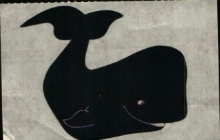 Rare Sandylion Vintage Vtg 2 X 3 " Mod Stickers Kromekote Whale