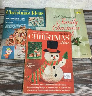 Vintage Christmas Magazines Todays Woman 1960 1964 / Good Housekeeping 1969
