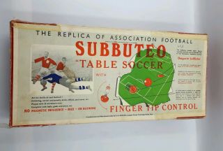 Subbuteo Table Soccer 1950s Vintage Early Edition Celluloid Players Pa Adolph