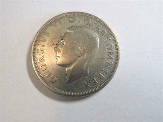 Vintage George Vi 50 Silver Uk Crown Coin 1937 -