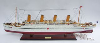 HMHS Britannic White Star Line Olympic - Class Ocean Liner Wooden Ship Model 40 
