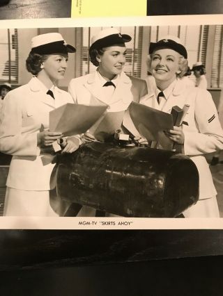 Esther Williams Dean Miller Skirts Ahoy 1952 Vintage Movie Photos