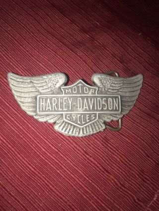 Harley Davidson Wing Belt Buckle,  Vintage 1970’s