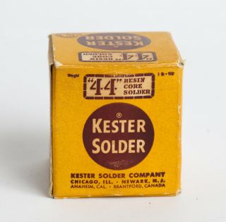 Vintage Kester 44 Core 66 Solder